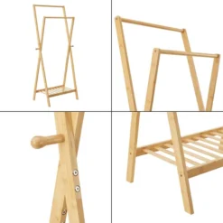 Portant à Vêtements Keitele Bambou -Promos Déco Vestiaire Boutique a70a175c621d439ea6142a0f51ab00f8