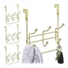 4x Porte-manteaux Avec 3 Crochets Double