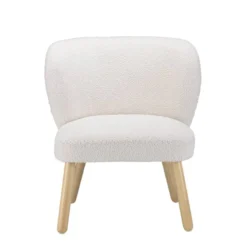 Fauteuil En Tissu Bouclette Blanc -Promos Déco Vestiaire Boutique a95487c191534309b1a8a46c2fc608b6