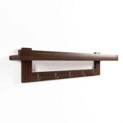 Promos Déco Vestiaire Boutique 7 Patère En Bois Et Argent