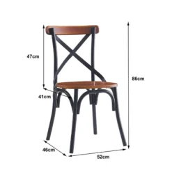 Lot De 2 Chaises HOWARD -Promos Déco Vestiaire Boutique af52e17144f6400eac4eedee96ac8aab