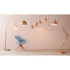 Chaise à Accoudoirs Ermelo I -Promos Déco Vestiaire Boutique armlehnenstuhl ermelo drehbar webstoff eiche massiv hellblau 4768116