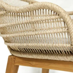 Maelie - Chaise En Teck Massif Et Corde -Promos Déco Vestiaire Boutique b1bb3c3ea4724fc29c839567e939f03d