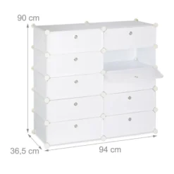 Meuble à Chaussures Avec 10 Casiers -Promos Déco Vestiaire Boutique b1bdcd6ec1ee440a8d74ad3040247f25