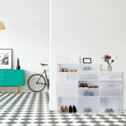 Meuble à Chaussures 18 Compartiments -Promos Déco Vestiaire Boutique b6c7425fd24f4e35a1b35575fad4ff41