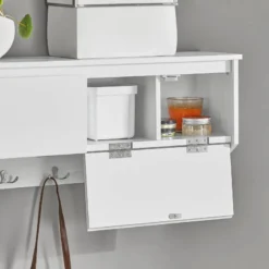 Armoire Murale Étagère Suspendue FHK24-W -Promos Déco Vestiaire Boutique bcb53d991d6d4b72a84ba3bcfacd67d3