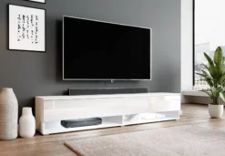 FURNIX Meuble Tv ALYX Sans LED -Promos Déco Vestiaire Boutique bcc121ef17674a52834988cd303022ca