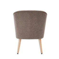 Fauteuil TIVOLI Tissu Bouclette Kaki -Promos Déco Vestiaire Boutique bd323ed53d9945e7a29e0707a616d581