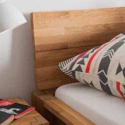 Lit ParosWood -Promos Déco Vestiaire Boutique bett arendal massivholz 140 x 200cm eiche geoelt 4075552