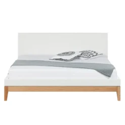 Lit LINDHOLM - Hauteur 96 Cm -Promos Déco Vestiaire Boutique bett lindholm i mattweiss 160 x 200cm 3777404