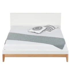 Lit LINDHOLM - Hauteur 96 Cm -Promos Déco Vestiaire Boutique bett lindholm i mattweiss 160 x 200cm 3777416