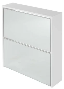 Armoire à Chaussures 63x17x67 Cm Blanc