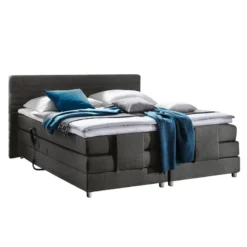 Lit Boxspring Belaja -Promos Déco Vestiaire Boutique boxspringbett belaja mit elektromotor inklusive topper webstoff anthrazit 4945520