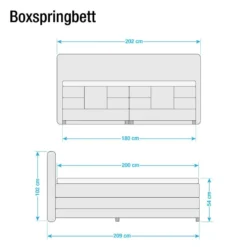 Lit Boxspring Belaja -Promos Déco Vestiaire Boutique boxspringbett belaja mit elektromotor inklusive topper webstoff grau 1926486