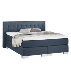 Lit Boxspring Loimaa -Promos Déco Vestiaire Boutique boxspringbett loimaa 140 x 200cm jeansblau 4439148