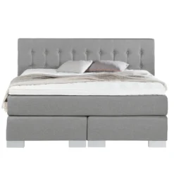 Lit Boxspring Loimaa -Promos Déco Vestiaire Boutique boxspringbett loimaa 140 x 200cm platin 4439116