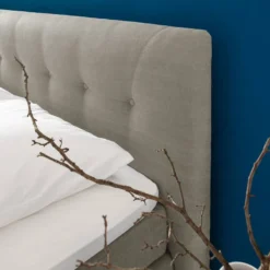 Lit Boxspring Mälby -Promos Déco Vestiaire Boutique boxspringbett maelby webstoff 140 x 200cm beige 3784148