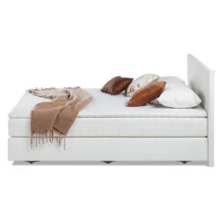 Lit Boxspring Ramona VI Imitation Cuir -Promos Déco Vestiaire Boutique boxspringbett ramona vi 180 x 200cm weiss 3977096