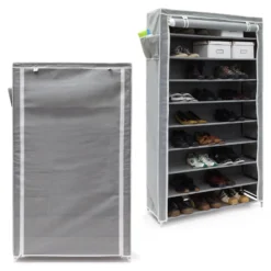 2x Meubles à Chaussures Anthracite