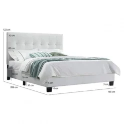 Lit 160 X 200 Cm + Sommier - PANDORA -Promos Déco Vestiaire Boutique c3554248459d48bcad7eb6cca8734808