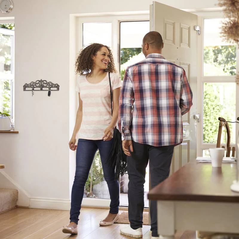 1x Patère Murale Blanche En Fonte 3 1x Patère Murale Blanche En Fonte – Image 3