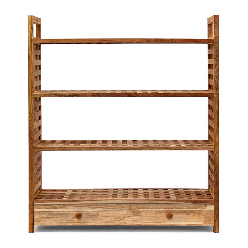 Étagère à Chaussures Armoire Noyer 3 Étagère à Chaussures Armoire Noyer – Image 3