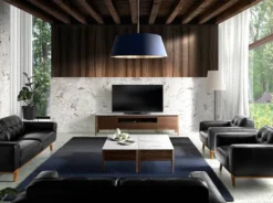 Meuble TV En Bois De Noyer Et Porcelaine -Promos Déco Vestiaire Boutique c90af6bbae2346588ba40468e471ebe7