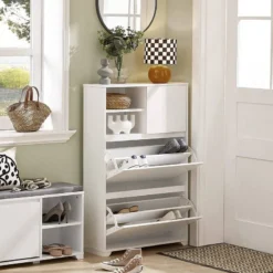 Meuble D'entrée FSR111-W -Promos Déco Vestiaire Boutique c96812bed4044e6597114c8d4d17227f