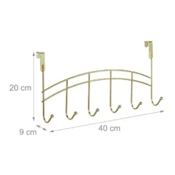 2 X Patères De Porte Avec 6 Crochets -Promos Déco Vestiaire Boutique c969382808a4412aac20082dd8204d16 2