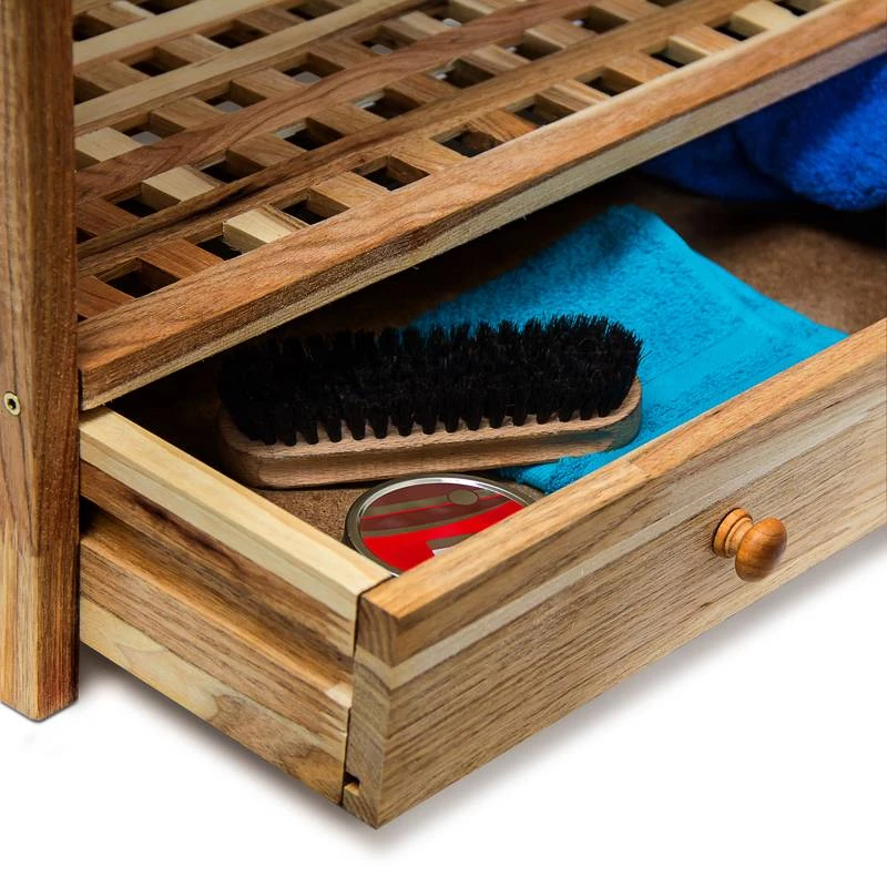 Étagère à Chaussures Armoire Noyer 5 Étagère à Chaussures Armoire Noyer – Image 5