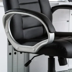 Fauteuil De Direction Steve II -Promos Déco Vestiaire Boutique chefsessel steve ii kunstleder schwarz 3374905