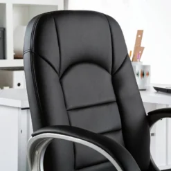 Fauteuil De Direction Steve II -Promos Déco Vestiaire Boutique chefsessel steve ii kunstleder schwarz 3374909