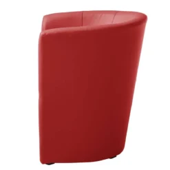Fauteuil Cocktail Sinclair -Promos Déco Vestiaire Boutique cocktailsessel sinclair kunstleder rot 5141548