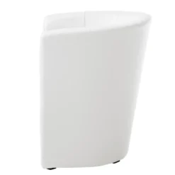 Fauteuil Cocktail Sinclair -Promos Déco Vestiaire Boutique cocktailsessel sinclair kunstleder weiss 5141360