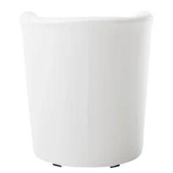 Fauteuil Cocktail Sinclair -Promos Déco Vestiaire Boutique cocktailsessel sinclair kunstleder weiss 5141368