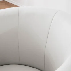 Fauteuil Cocktail Sinclair -Promos Déco Vestiaire Boutique cocktailsessel sinclair kunstleder weiss 5141384