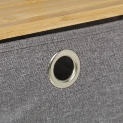 Portant En Bambou Avec Boîtes En Tissu -Promos Déco Vestiaire Boutique d17f0c0aeb5c4058ba8f8306a11bea56