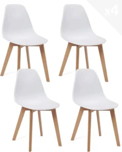 Chaise Scandinave NAO (lot De 4) -Promos Déco Vestiaire Boutique d3abead2af084192bef28e6837b01fbe