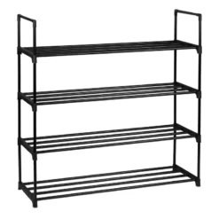 Étagère à Chaussures Métal Noir -Promos Déco Vestiaire Boutique d9726b3c91d640f19c5a3f4fa2f4a37f