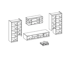 FURNIX Meuble Mural PALLOMA -Promos Déco Vestiaire Boutique d9a8cb91d4884990ab1bf5a85525030a