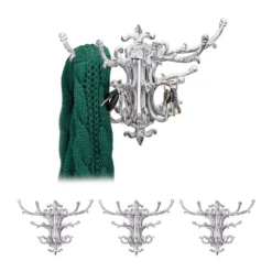 Garderobe Murale Vintage Lot De 4 Blanc