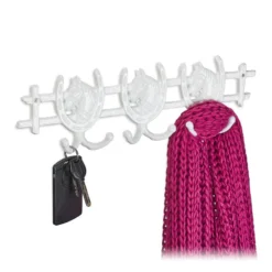 Portemanteau Design Fers à Cheval Blanc