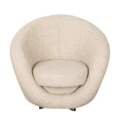 Fauteuil Pivotant Marvin -Promos Déco Vestiaire Boutique drehsessel marvin strukturstoff creme 1756550