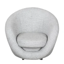 Fauteuil Pivotant Marvin -Promos Déco Vestiaire Boutique drehsessel marvin strukturstoff silber 1756350