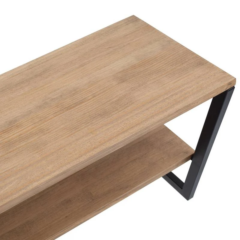 Étagère Polyg. Portemanteau 160cm Noir 4 Étagère Polyg. Portemanteau 160cm Noir – Image 4