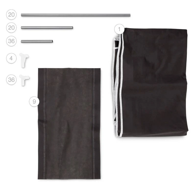 2xArmoire à Chaussures En Tissu Pliante 8 2xArmoire à Chaussures En Tissu Pliante – Image 8