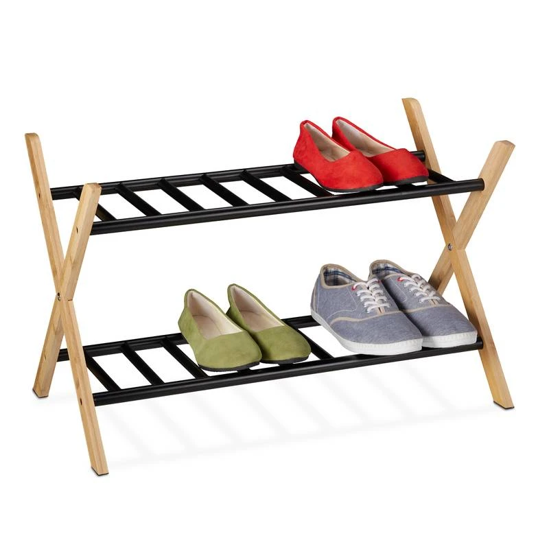 Étagère à Chaussures Avec 2 Niveaux 5 Étagère à Chaussures Avec 2 Niveaux – Image 5