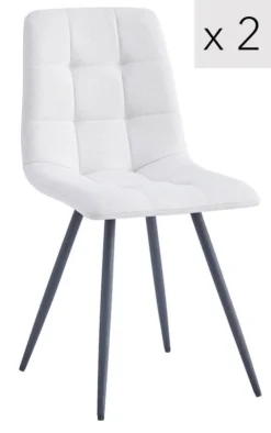 Lot De 2 Chaises BJORN -Promos Déco Vestiaire Boutique e3251c5bfd4a4fa58add3516b82358a5