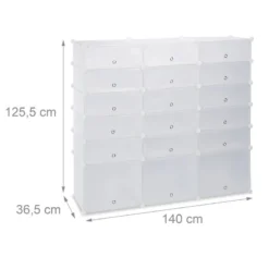 Meuble à Chaussures 18 Compartiments -Promos Déco Vestiaire Boutique e7605bc4e46b4f67a4f0b5ea92221833