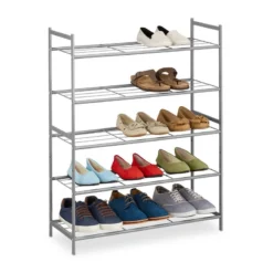 Étagère à Chaussures Empilable 5 Niveaux -Promos Déco Vestiaire Boutique e9504aa0a7234c3295a05ee5a1e9f907